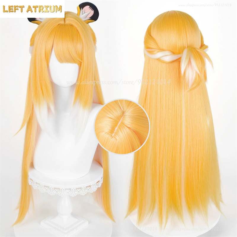 Anime Cosplay Orange Hair - ZZZ Ju Fufu Cosplay Peruk Turuncu