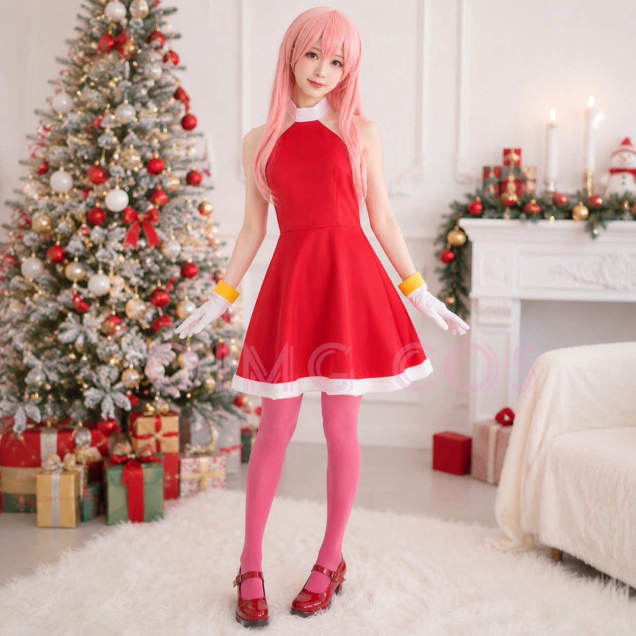 Anime Cosplay Ladies - Amy Rose Cosplay Kostüm Yetişkin Karnaval