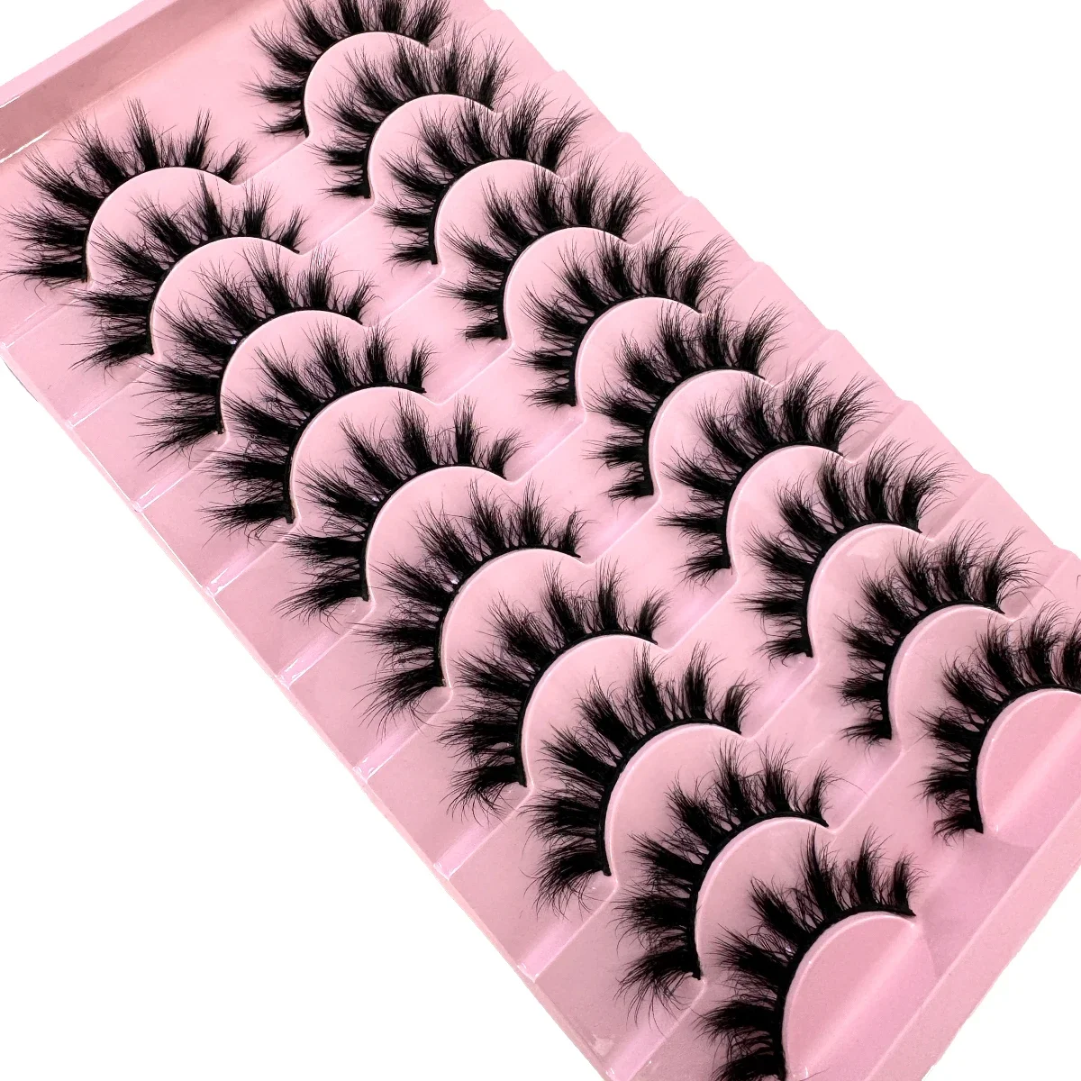 Anime Cosplay Lashes - 10 Çift Kabarık Yapay Vizon Kirpik