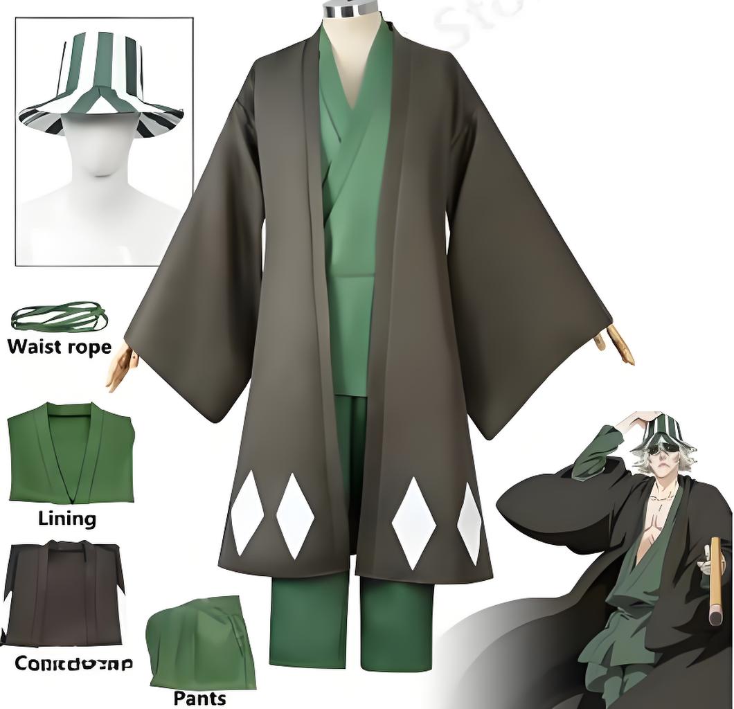 Bleach Captain Coat - Sıcak Anime Bleach Cosplay Urahara Kisuke