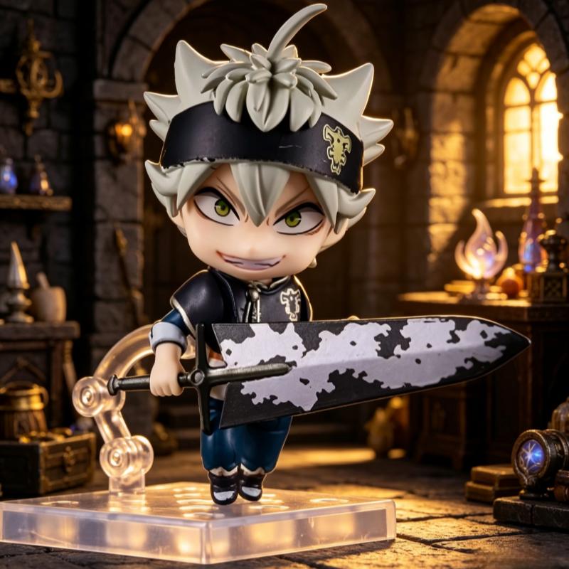 Black Clover Grimoire - 【Stokta Mevcut】Sıcak Satışta Siyah Yonca Asta