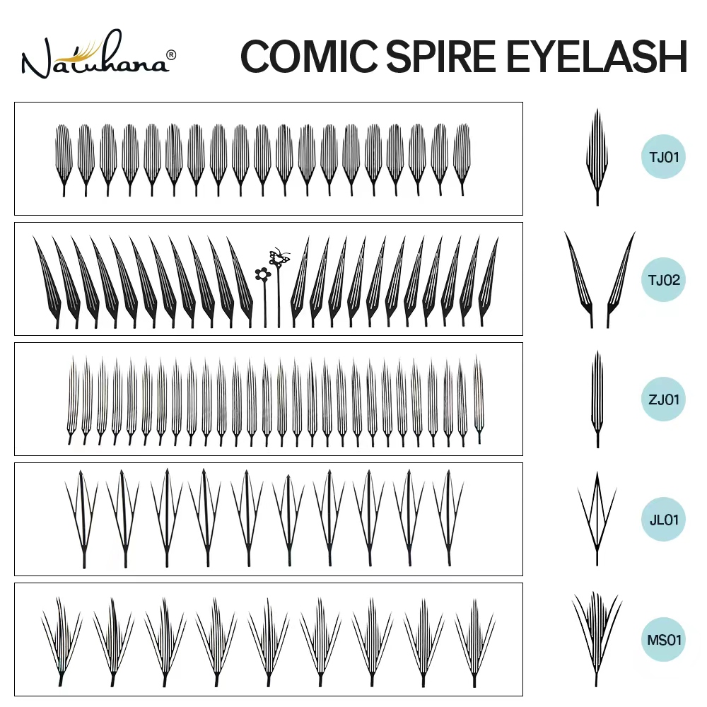 Anime Cosplay Lashes - NATUHANA Comic Spire Kirpik C D