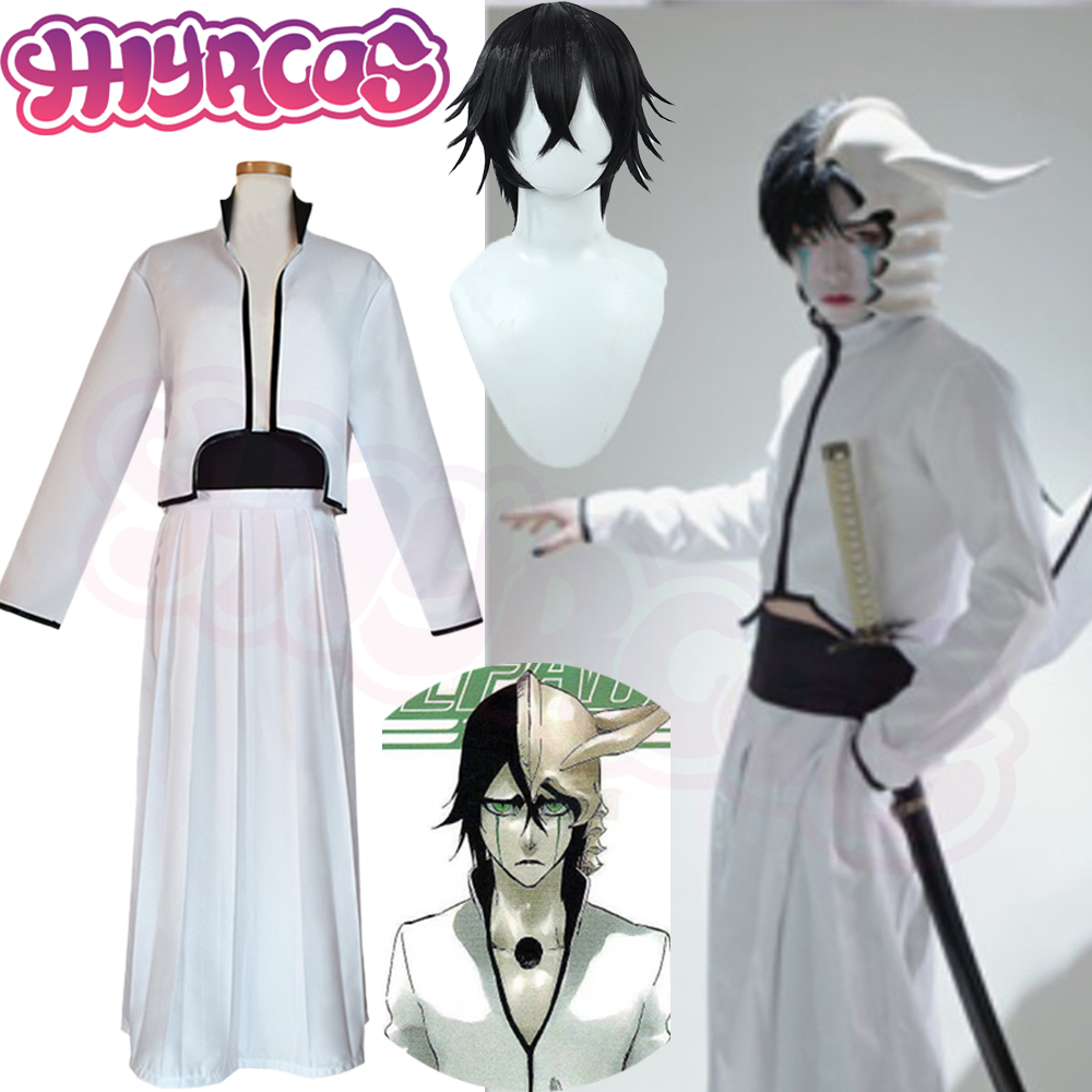 Bleach Captain Coat - Anime Bleach Ulquiorra 'ın Cosplay kostüm
