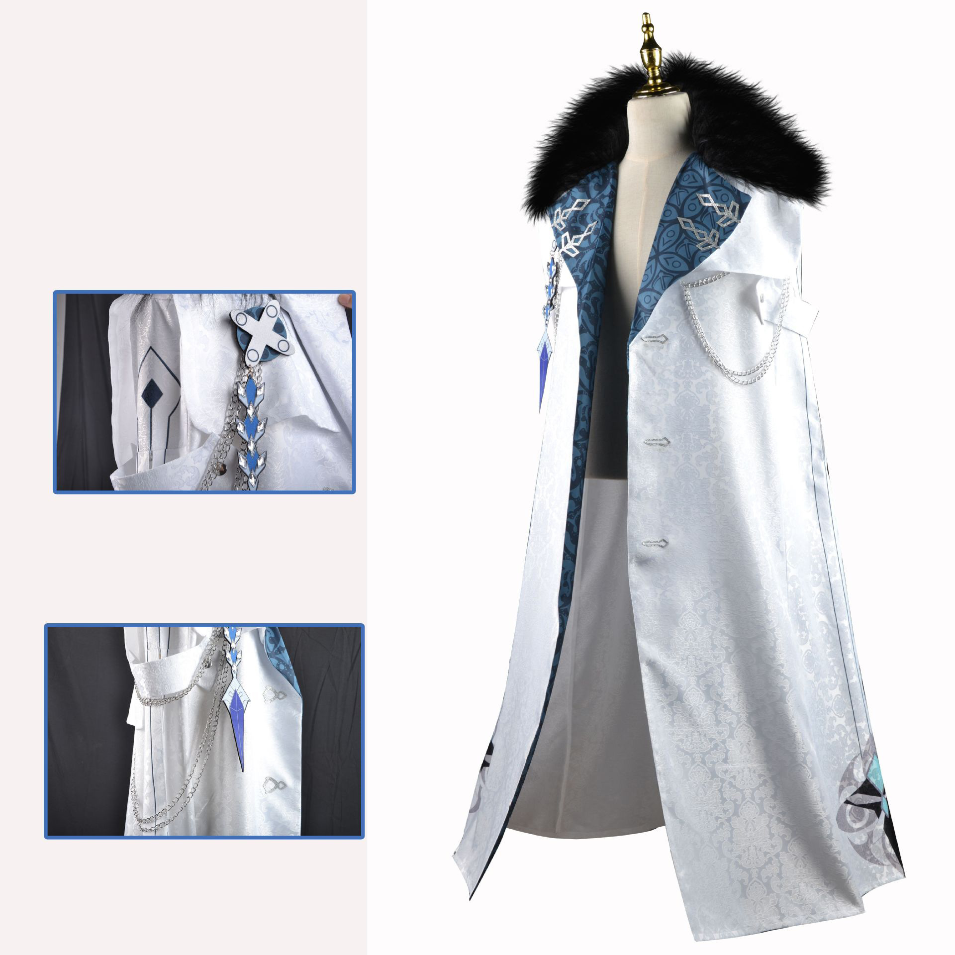 Fatui Harbinger Cosplay kostüm - Bleach Captain Coat incelemesi ve fiyatı