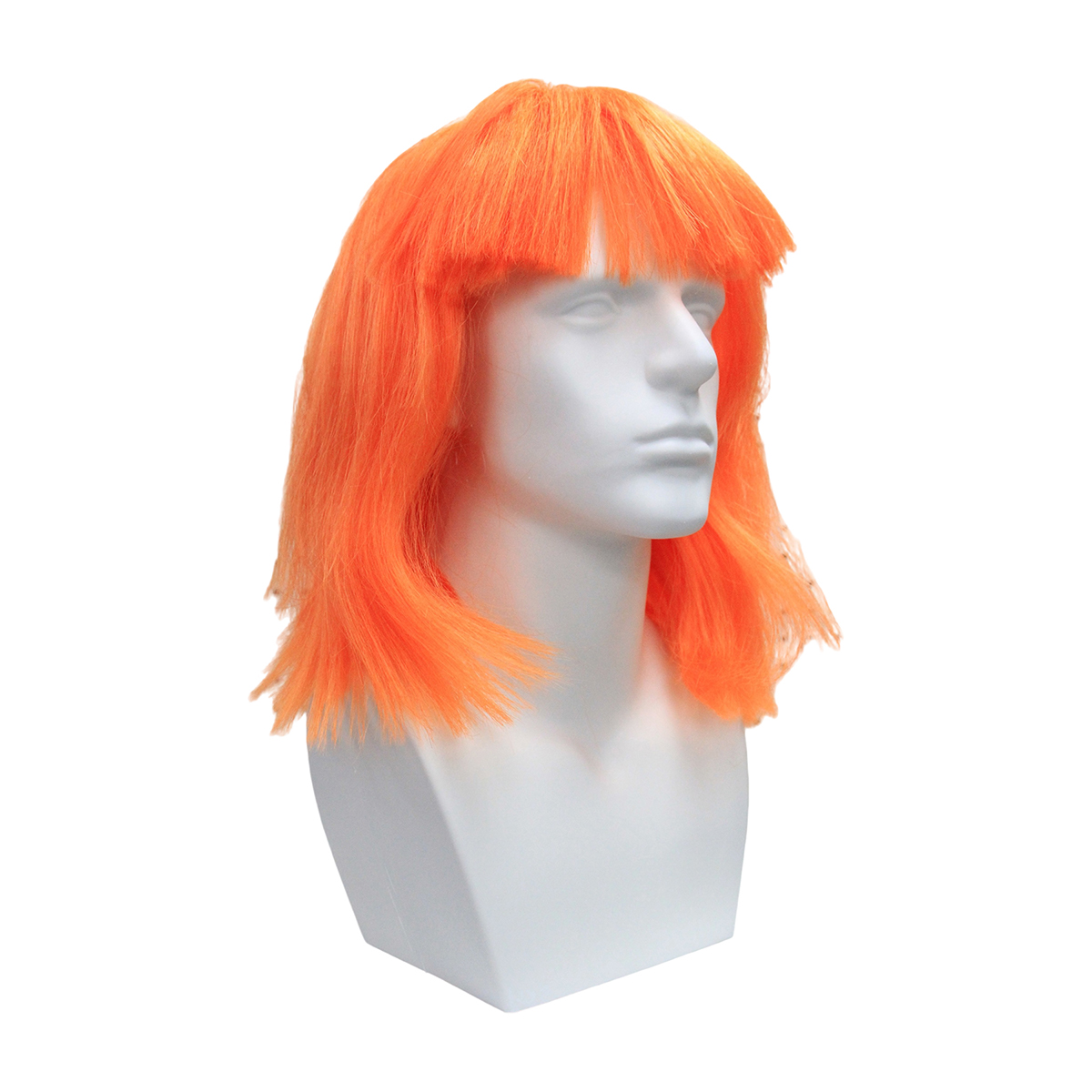 Erkek Parlak Turuncu Düz Sente - Anime Cosplay Orange Hair incelemesi ve fiyatı