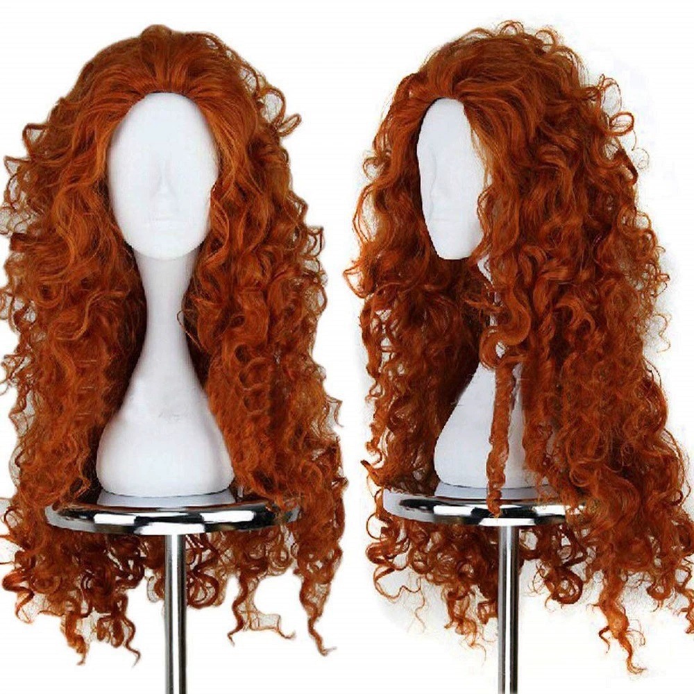 Uzun Turuncu Kıvırcık Saç Cosp - Anime Cosplay Orange Hair incelemesi ve fiyatı