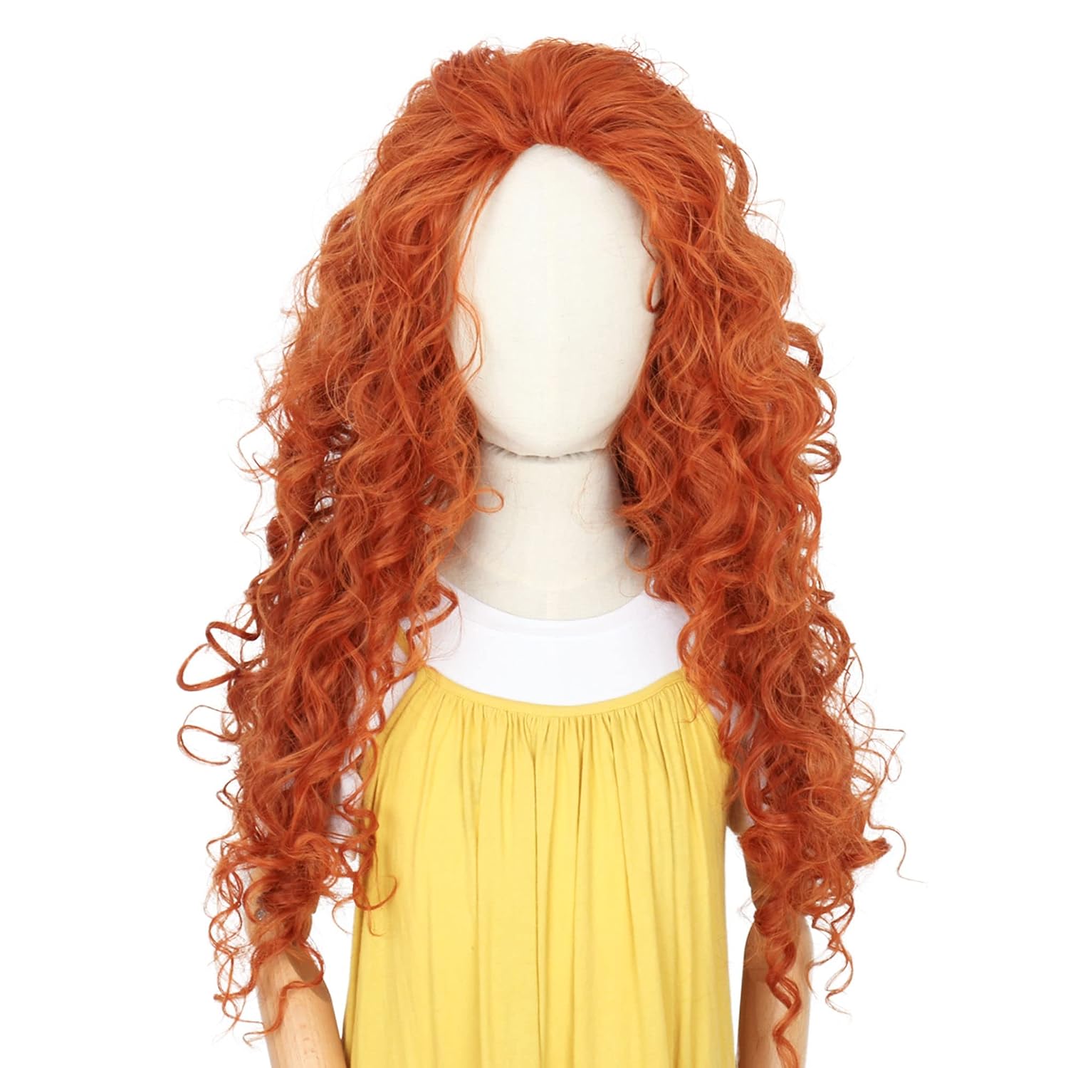 Uzun Turuncu Kıvırcık Saç Cosp - Anime Cosplay Orange Hair incelemesi ve fiyatı