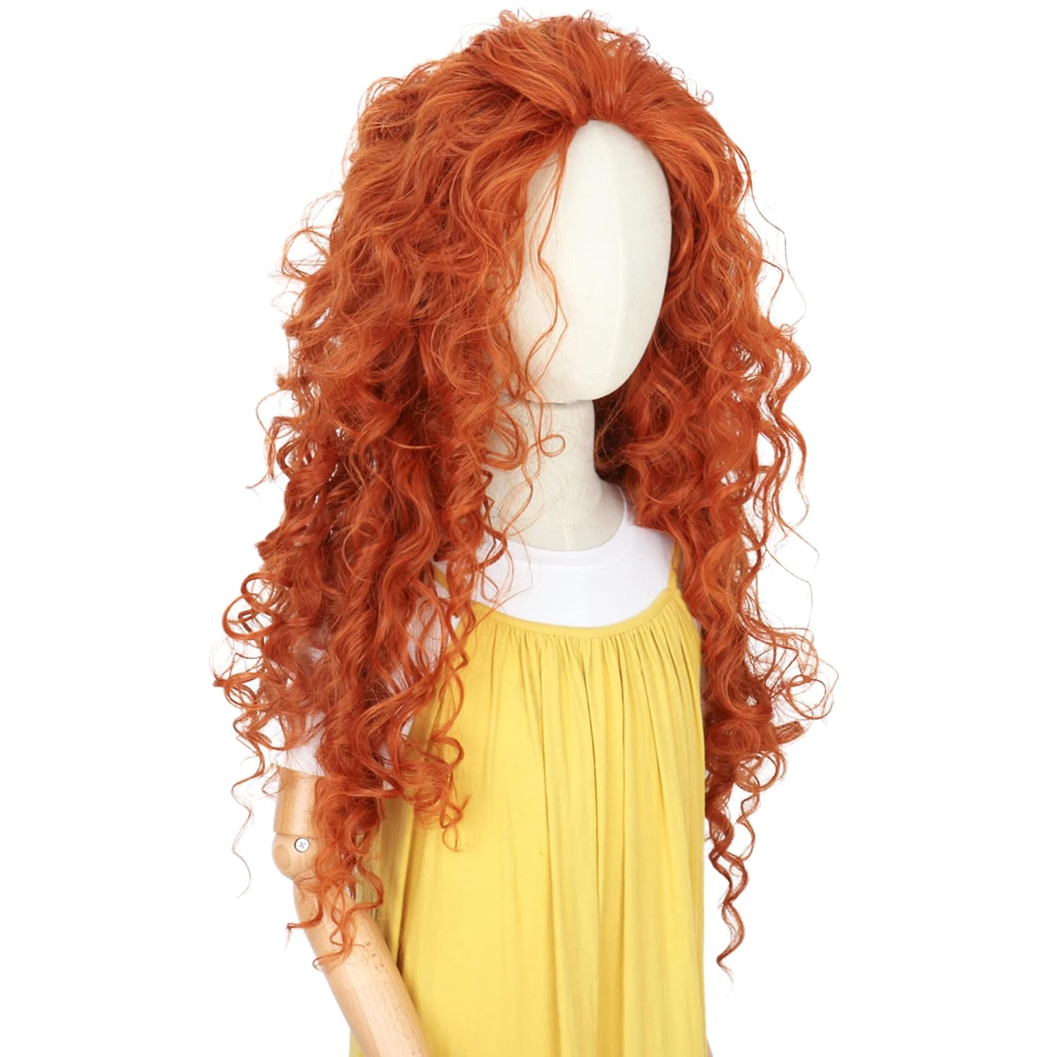 Uzun Turuncu Kıvırcık Saç Cosp - Anime Cosplay Orange Hair incelemesi ve fiyatı