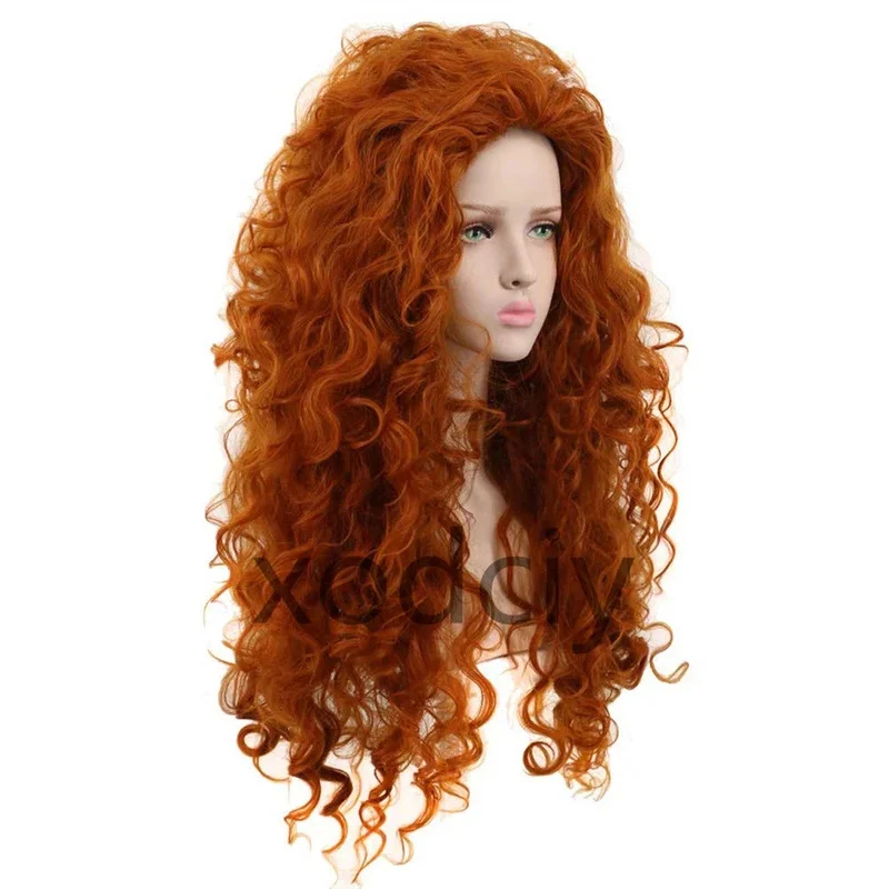 EW5DY20Movie Cesur Prenses Mer - Anime Cosplay Orange Hair incelemesi ve fiyatı