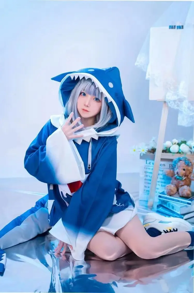 Hololive ENG Gawr Gura Cosplay - Anime Cosplay Youtuber incelemesi ve fiyatı