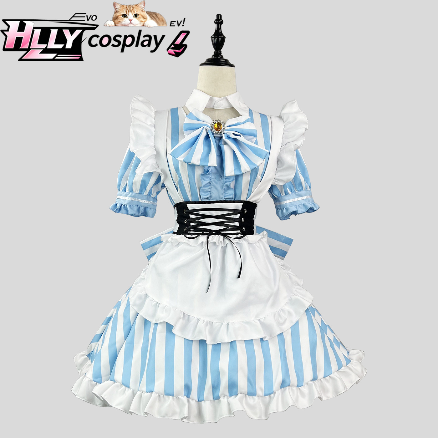 Japon Akihabara Çizgili Hizmet - Anime Cosplay Plus Size incelemesi ve fiyatı